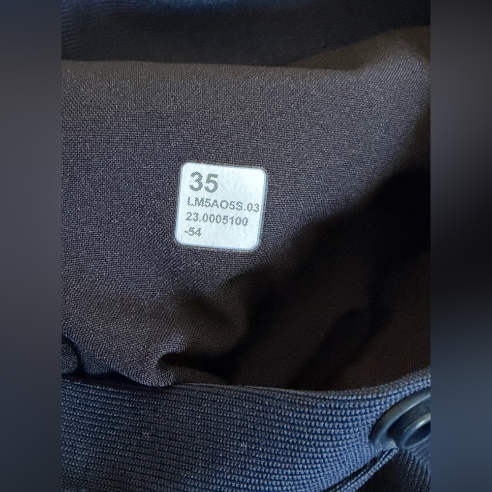 Lululemon ABC Slim-Fit Trouser Pant Men’s navy blue Warpstreme LM5AO5S Sz 35 - Picture 8 of 11